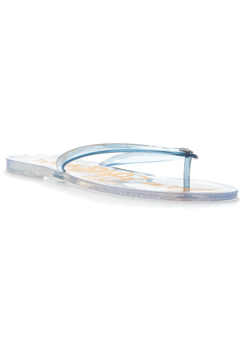 Sam Edelman Dean Sandal Clear Blue Jelly