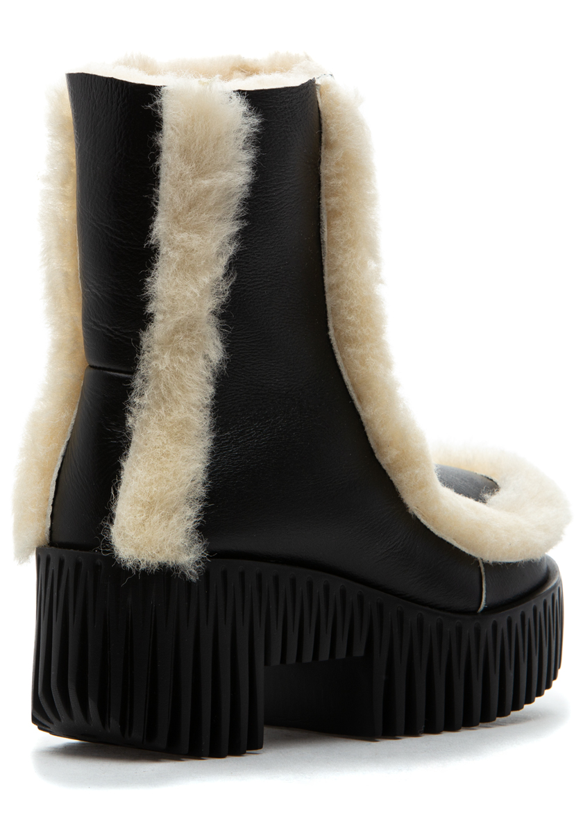 4CCCCEES Plia Fero Boot Oreo Black Leather