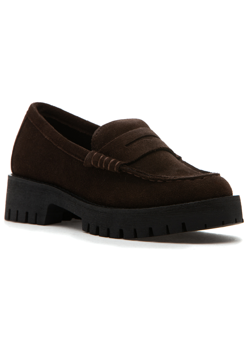 Steve Madden Langsten Loafer Brown Suede