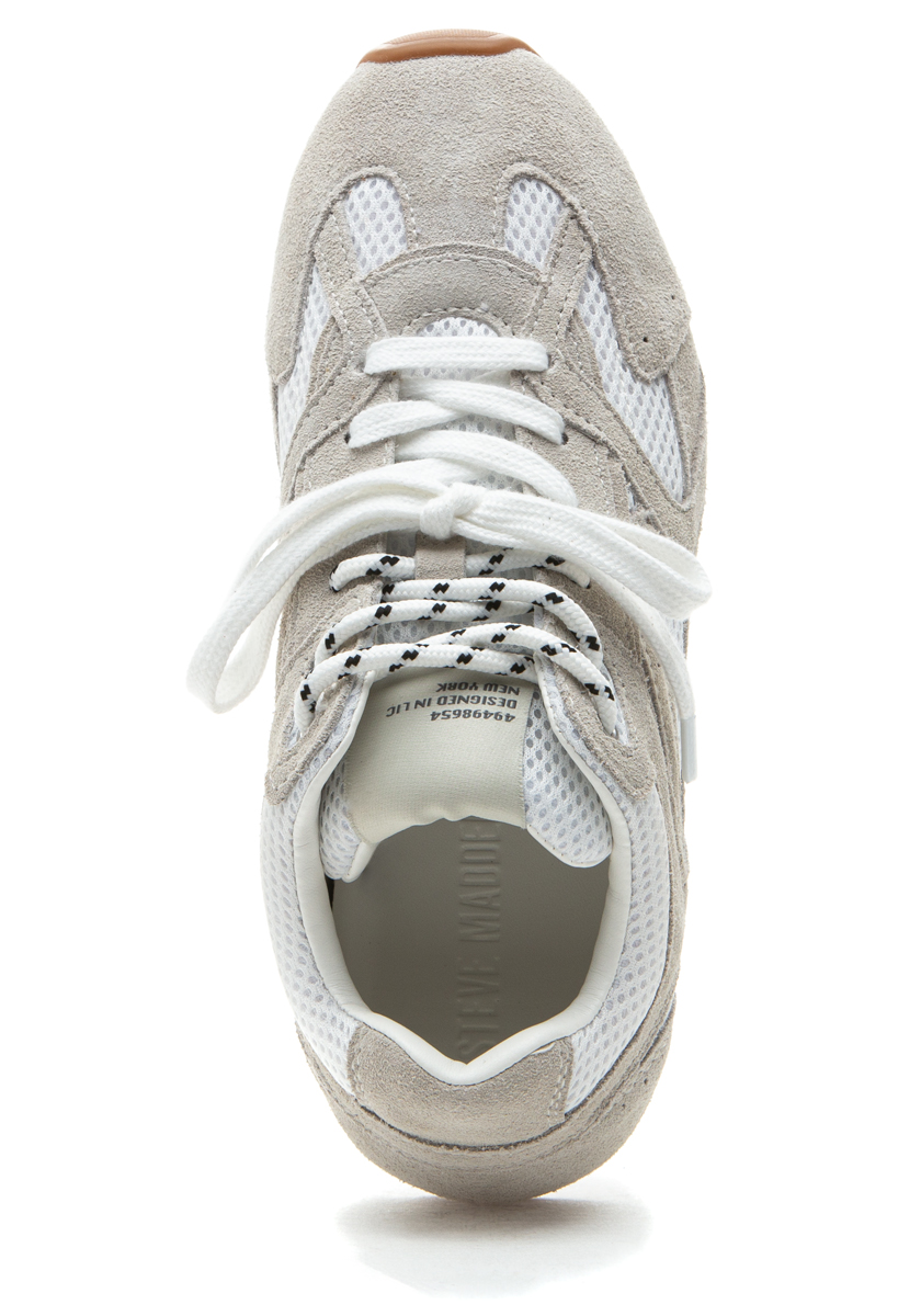 Steve Madden Aziel Sneaker White Suede