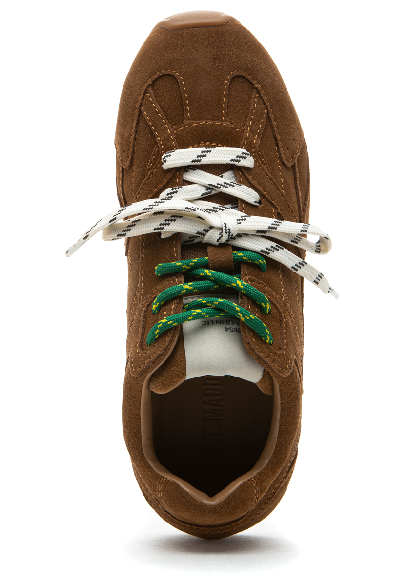 Steve Madden Aziel Sneaker Camel Suede