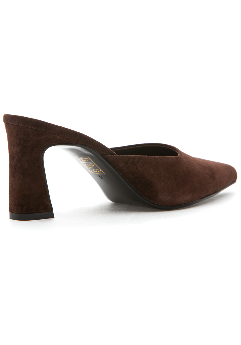 Jeffrey Campbell Unamused Mule Brown Suede