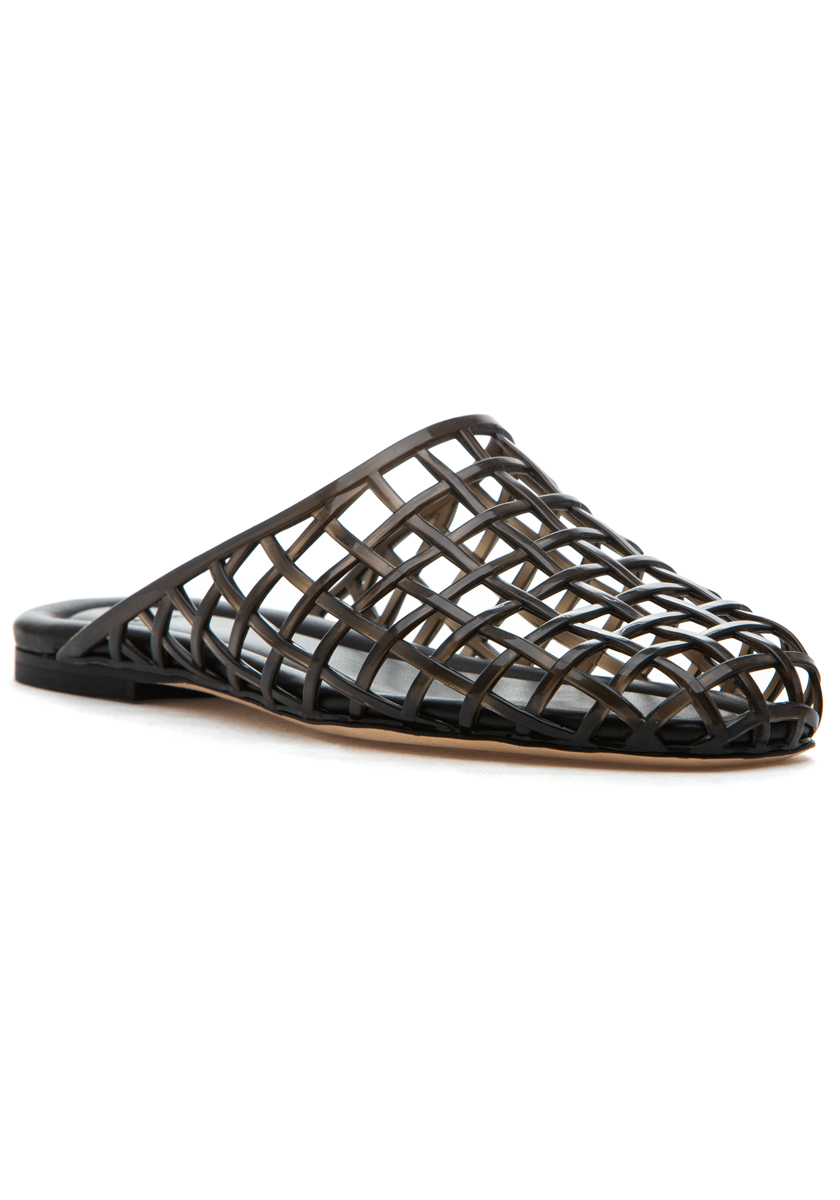 SPRING VALLEY ブラウン Barcelona (G-JSM05) Vince Barcelona Jelly Sandal Mule Black