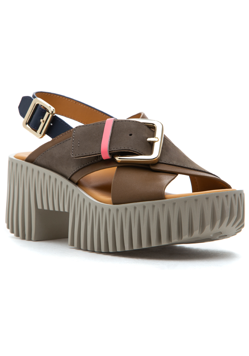 4CCCCEES Plia Juno Sandal Mud Leather