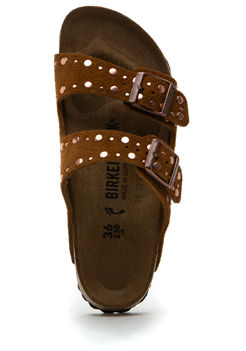 Birkenstock Arizona Rivets Sandal Mink Suede
