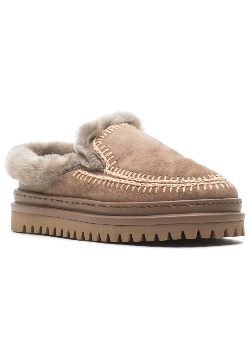Beige Suede
