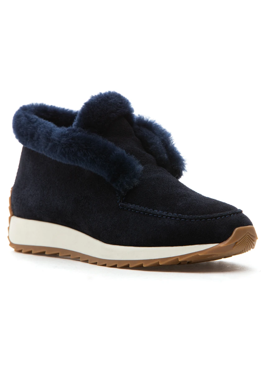 Navy Suede