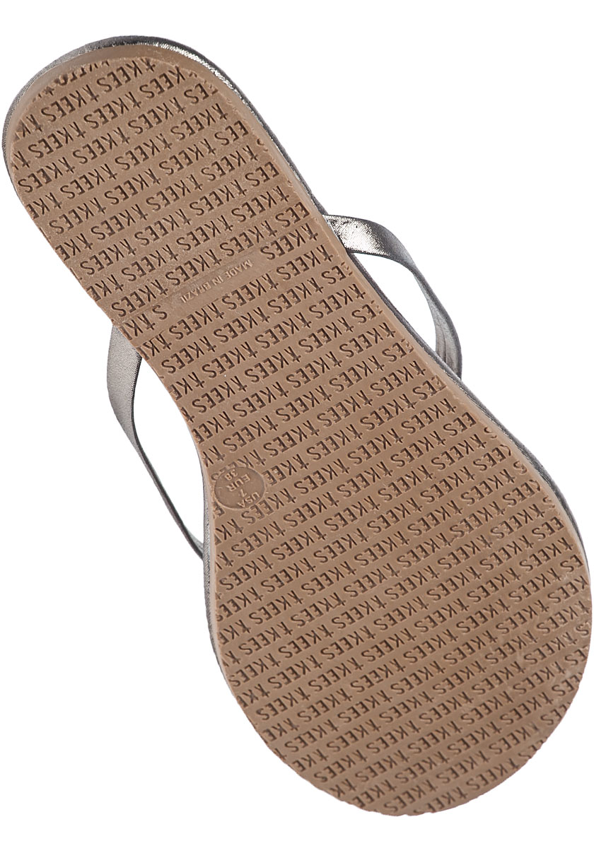 Tkees Glitters Flip Flop Moonshine Pewter Leather