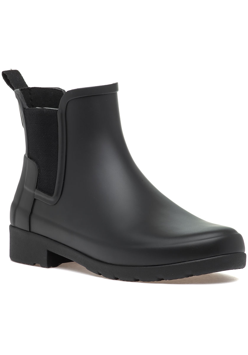 Hunter original refined on sale rain boots black