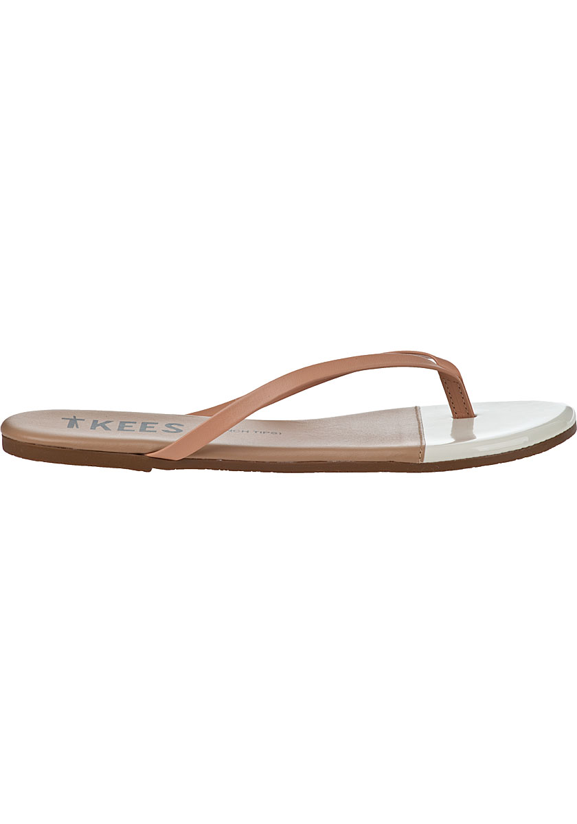 Tkees French Tips Flip Flop Ivory Sand Leather
