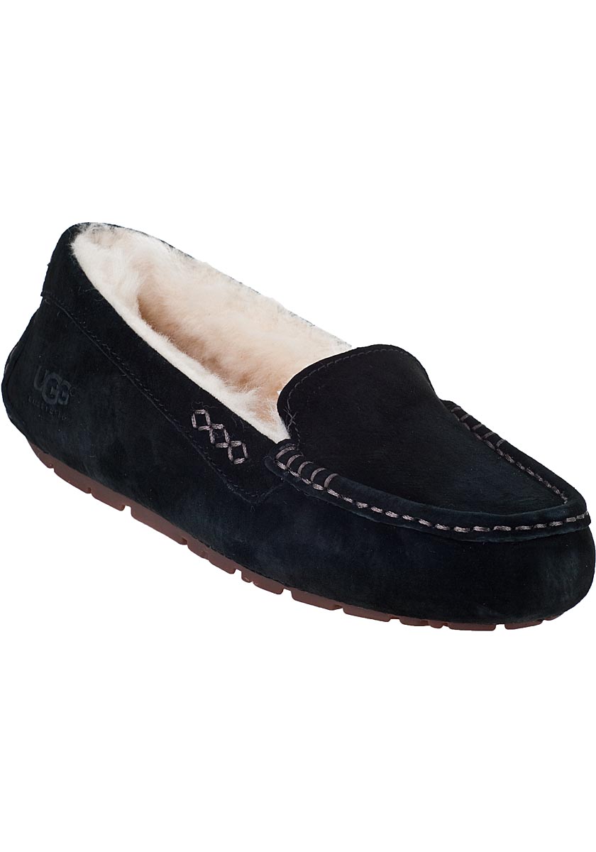 black suede slipper shoes