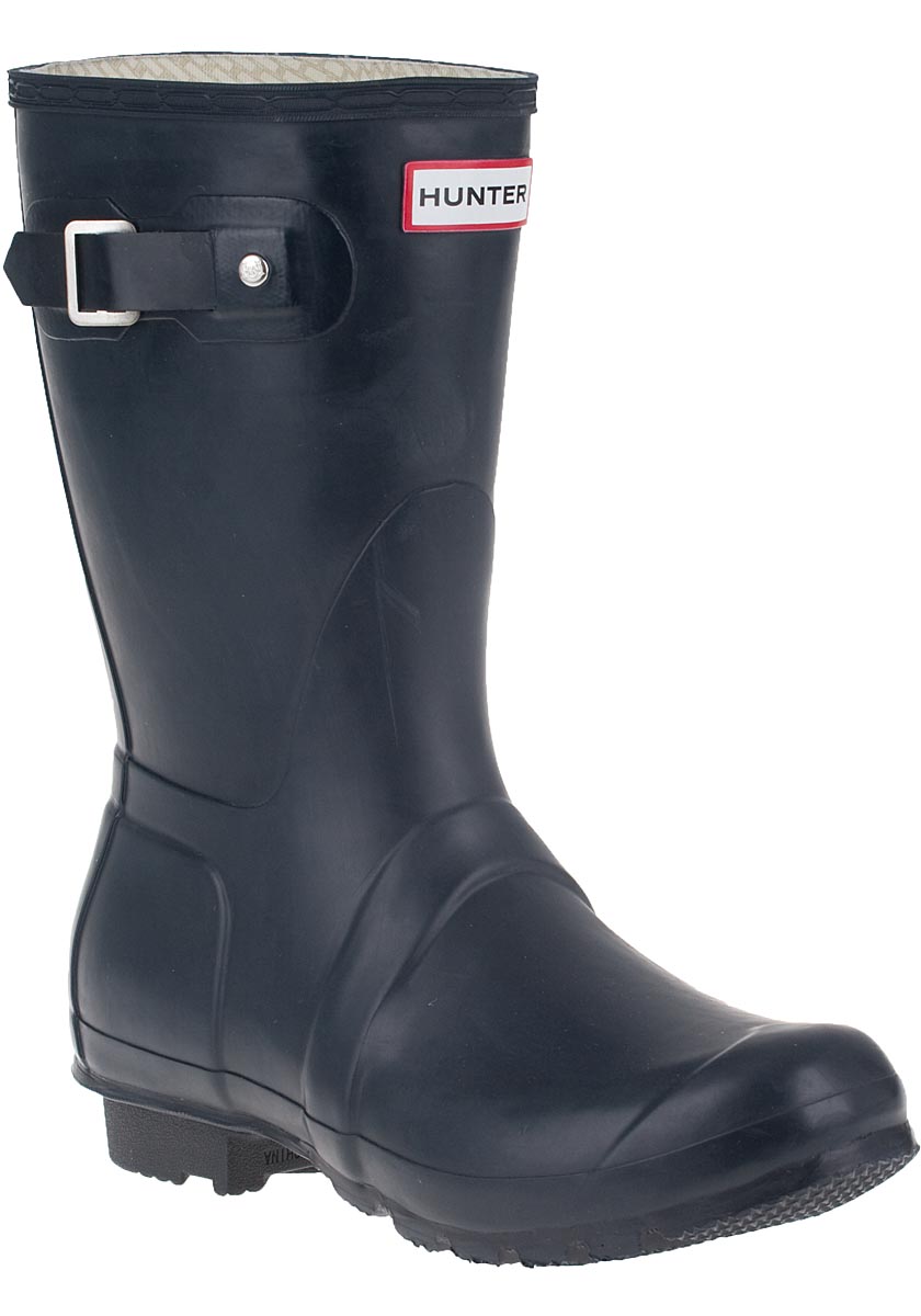 hunter short rain boots navy