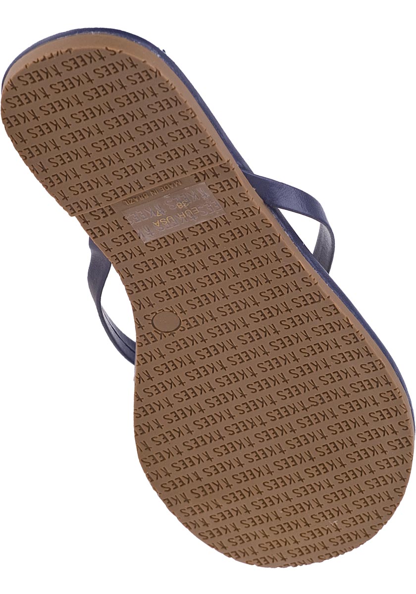 Tkees Liner Flip Flops Twilight Blue Leather