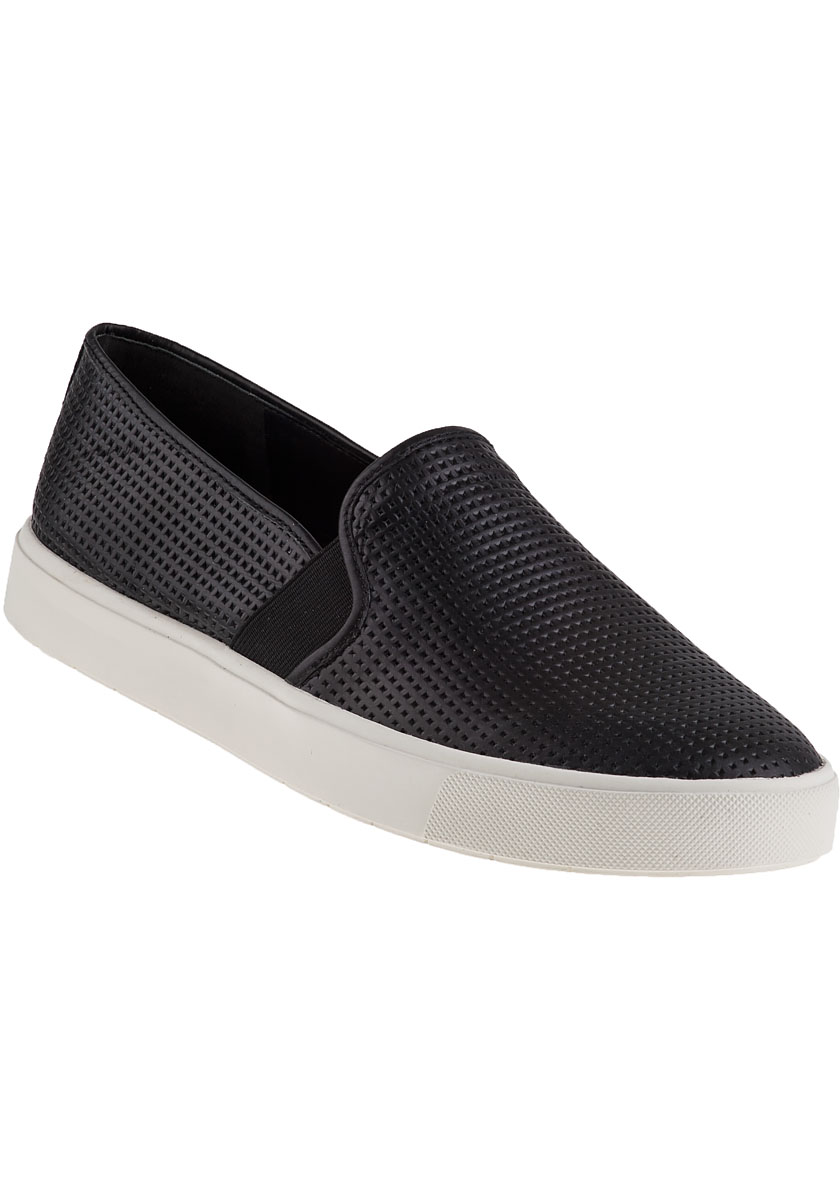 Blair Slip-On Sneaker Black Leather 