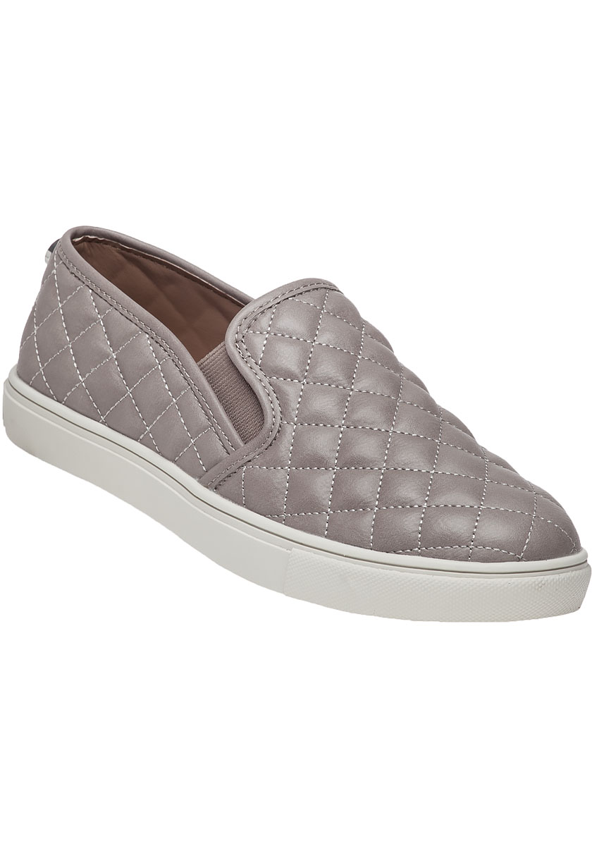 slip on quilted sneakers