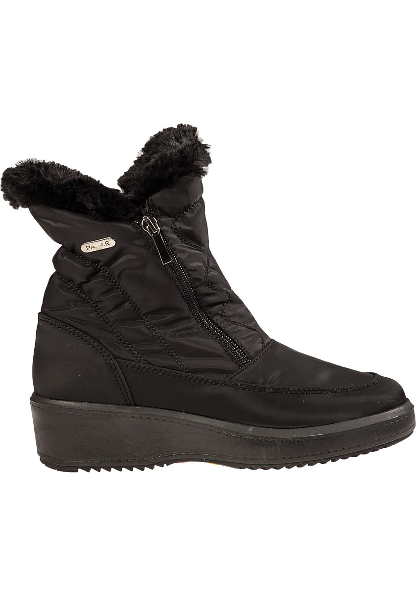 Veronica Snow Boot Black Fabric - Jildor Shoes