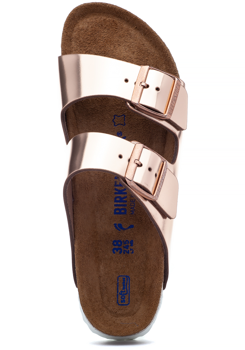 kommentator national flag tryk Birkenstock Arizona Sandal Rose Gold Leather