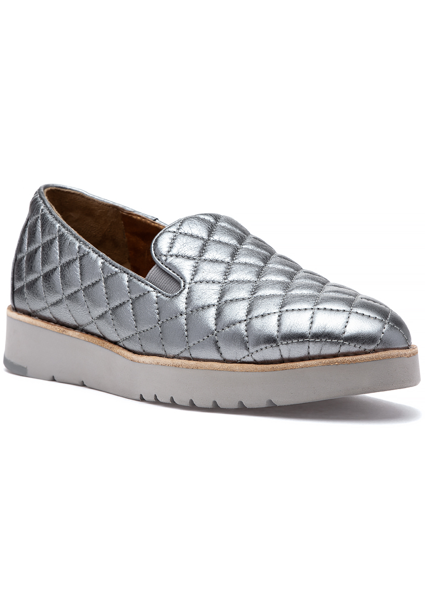 Portia Slip On Pewter Metallic Glove 