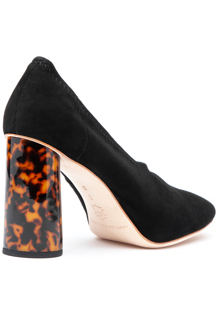 Elyn Pump Black Suede - Jildor Shoes