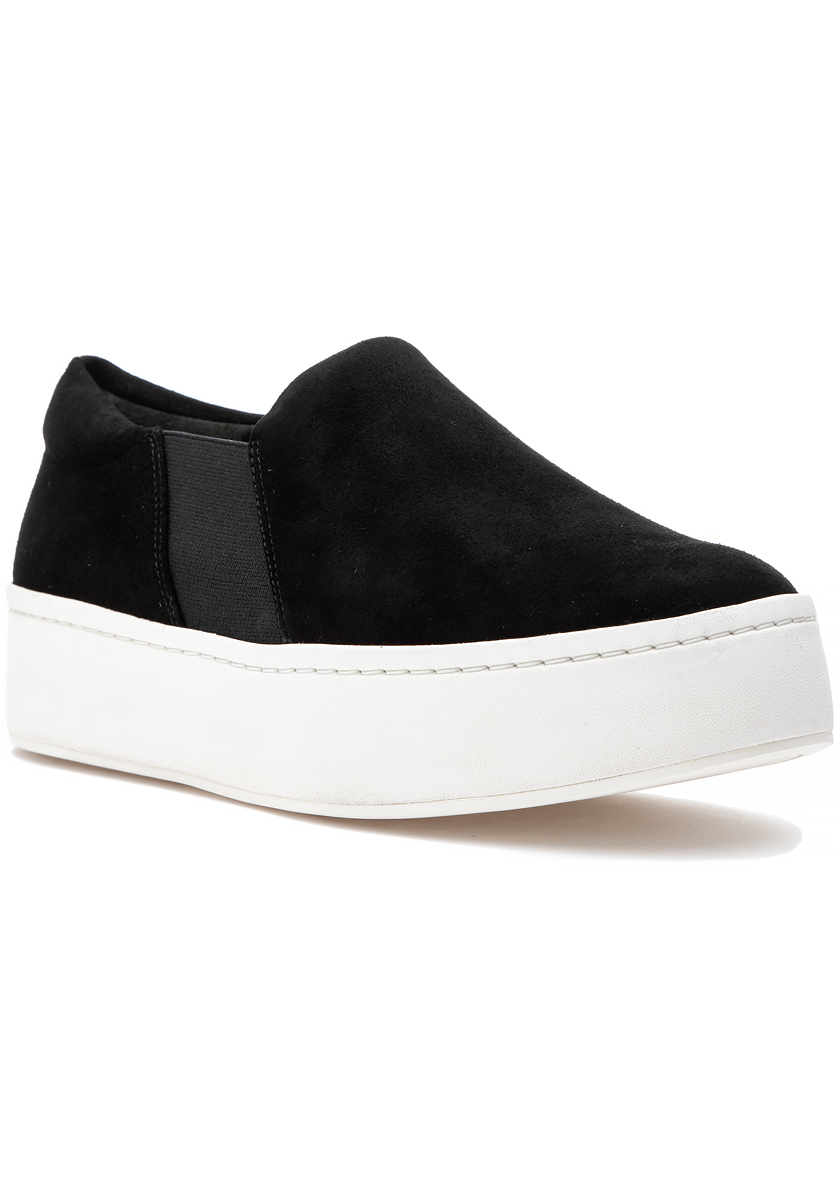 vince warren black suede