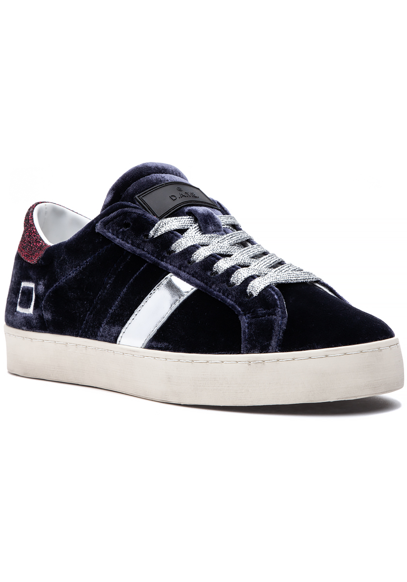 navy velvet sneakers