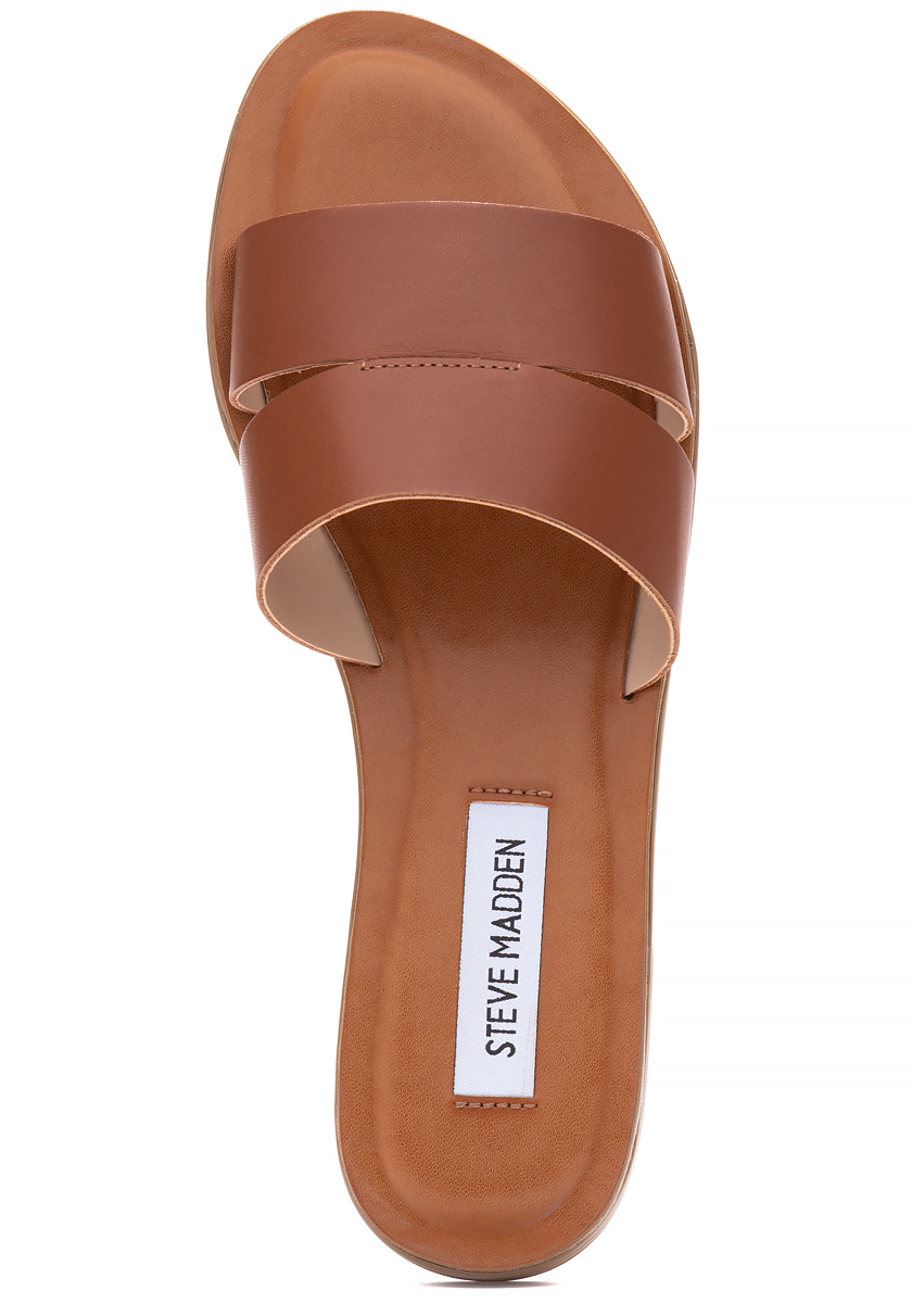 steve madden greece cognac leather