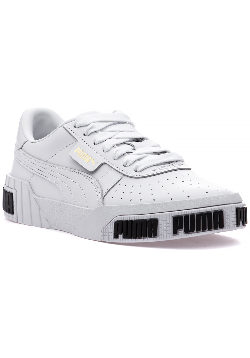 Cali Bold Sneaker White Metallic Gold 