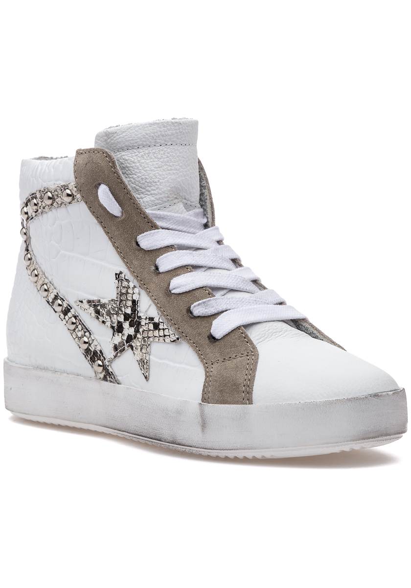 Monica Sneaker White Leather - Jildor Shoes