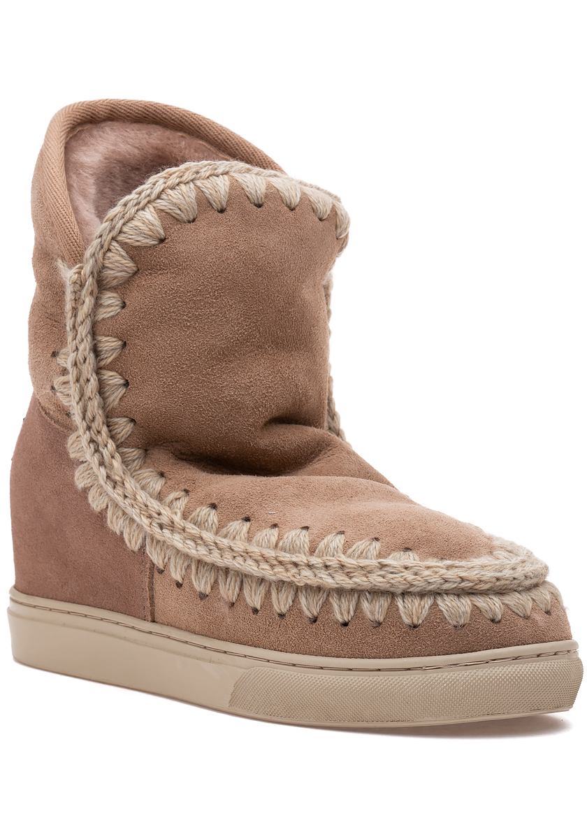 camel wedge sneakers