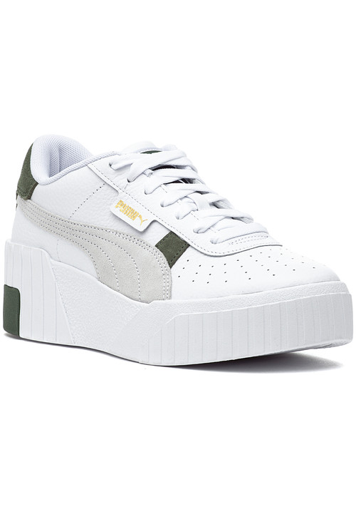 puma cali white green