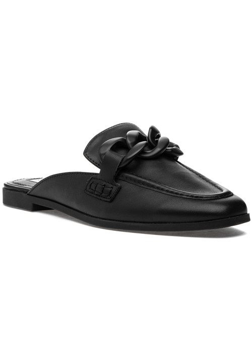 Steve Madden Cally Mule Black Leather