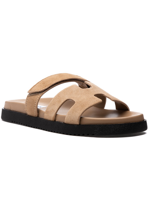 Steve Madden - Missile - Sandali in camoscio color tortora con fascette