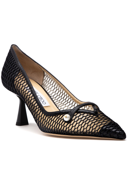 JIMMY CHOO ロッタ 65 ミュル LOTTAMULE65 BLACK Lotta Mule 65 | Black Leather Mules | JIMMY CHOO