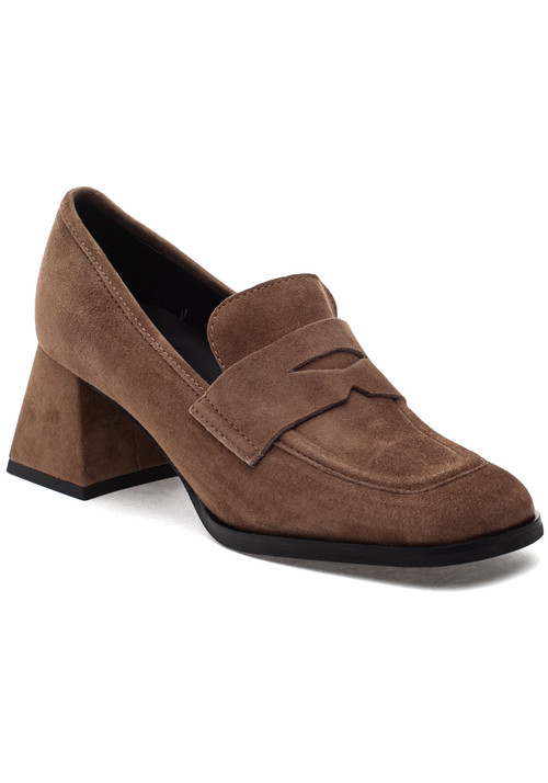 275 Central Lonzo Loafer Pump Taupe Suede