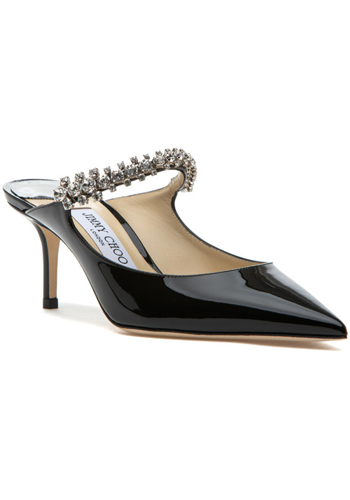 Jimmy Choo Bing 65 Mule Black Patent Leather