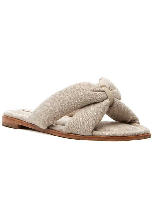 Schutz Fairy Sandal Oyster Linen