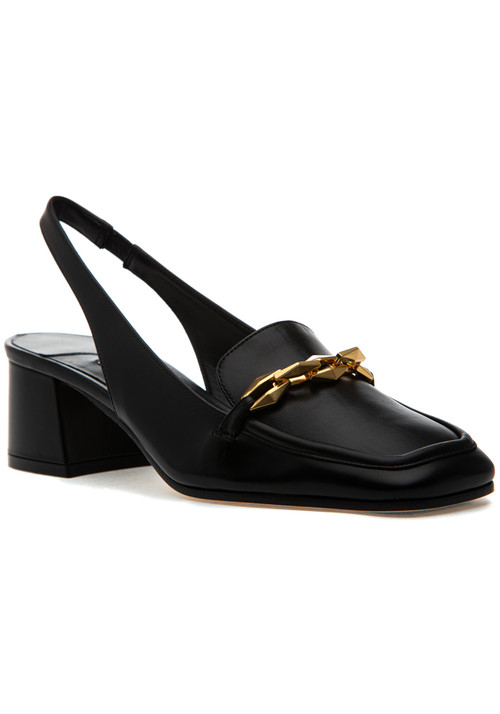 Jimmy Choo Diamond Tilda Slingback 45 Pump Black Leather