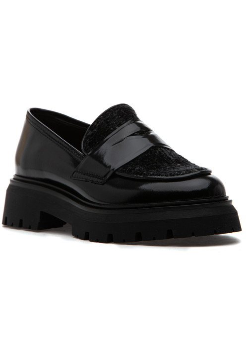 275 Central Lola Loafer Black Patent Leather