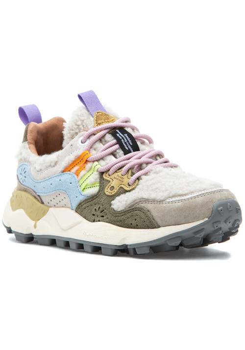 【きゃず】Flower MOUNTAIN YAMANO3 NAVY/GRA Shop Flower Mountain YAMANO 3 MAN Sneakers in Navy-Brown