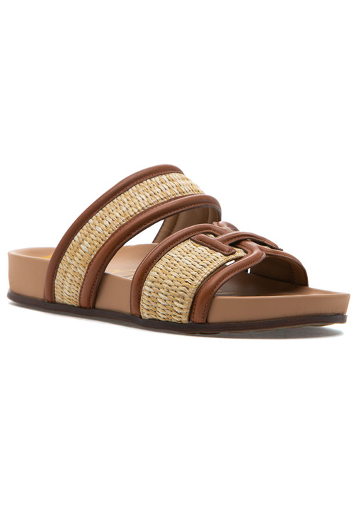 Sam Edelman Rowan Sandal Dark Natural/Spiced Rum Weave