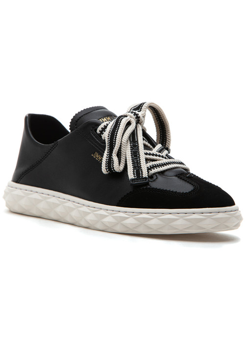 Jimmy Choo Diamond Light Flex Sneaker Black Leather