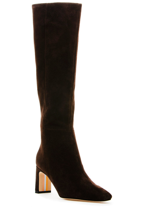 Sam Edelman Sylvia Boot Chocolate Brown Suede
