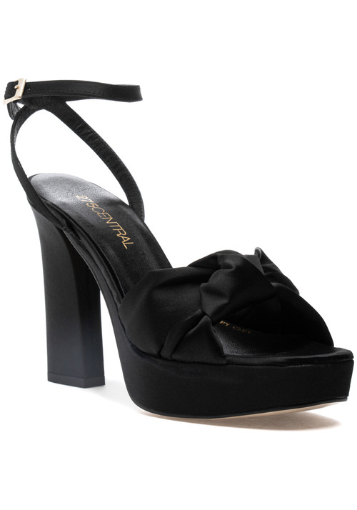 275 Central Miles Sandal Black Satin