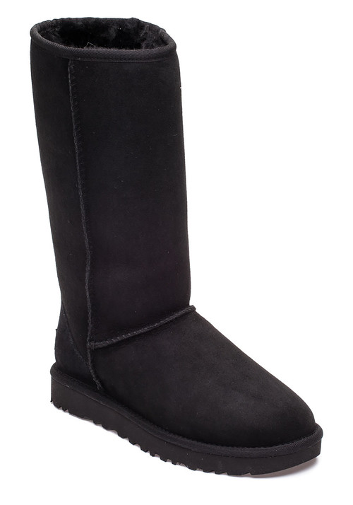 Classic Tall II Black Suede Boot - Jildor Shoes