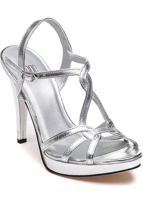 quiz wide fit silver sandals