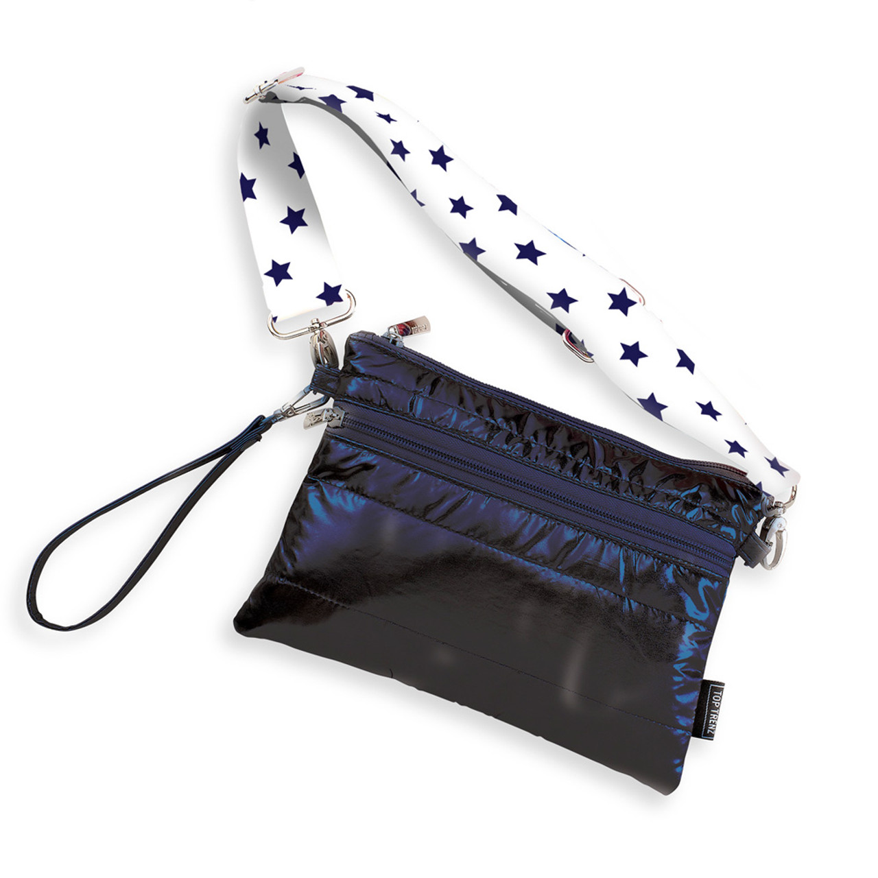 Navy Puffer Crossbody Fanny Or Crossbody Bag