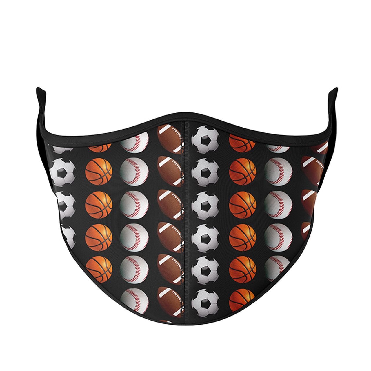 Black Multi Sports Face Mask