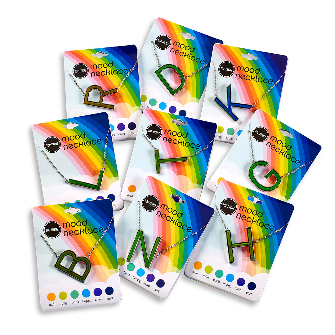 アクセサリー mood. Mood Changing Initial Necklaces