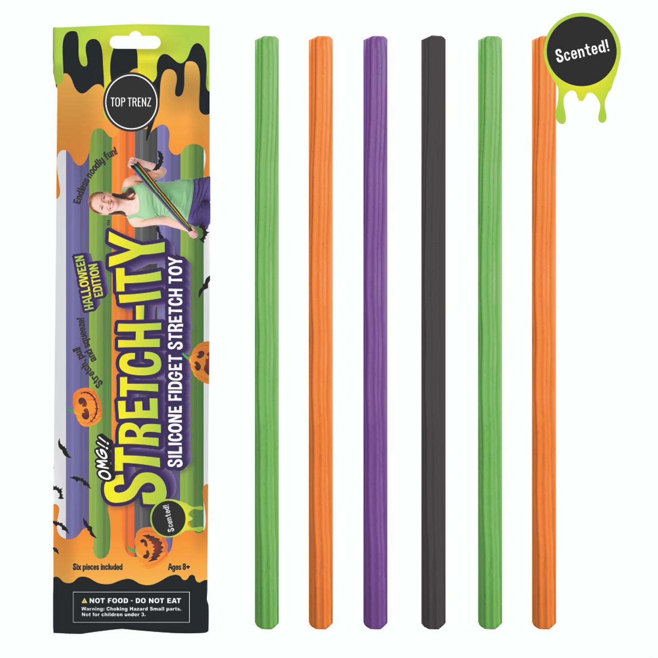 OMG Stretch-ity - Scented Silicone Stretch String  Fidget toys Halloween Edition is a fun fidget toys.