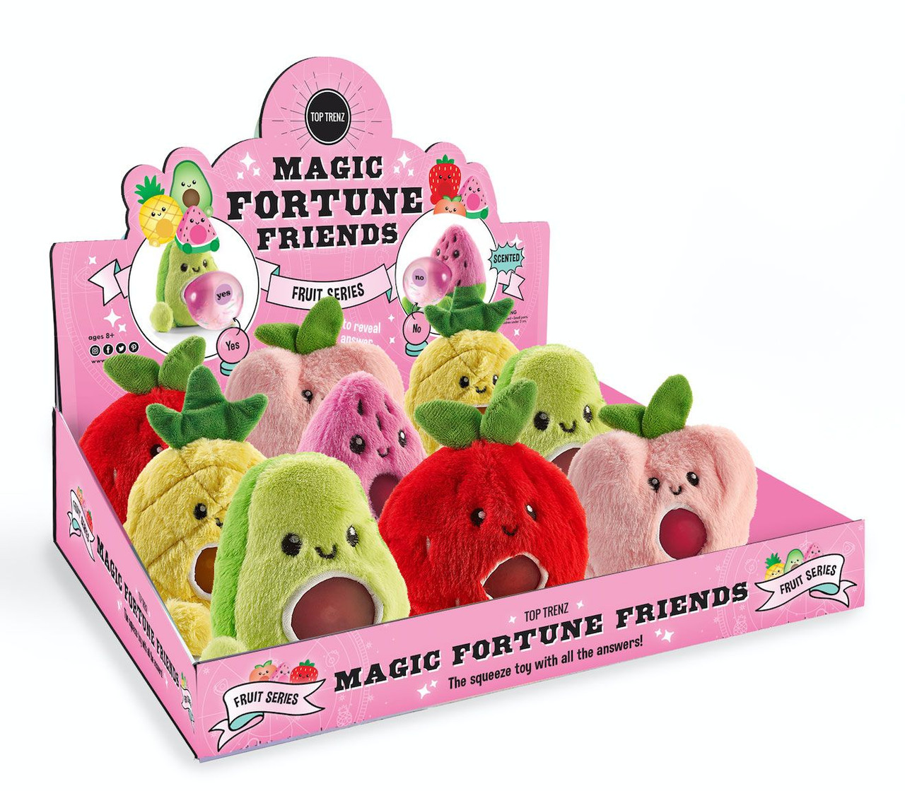 Magic Fortune Friends Fruit Plush Squishy Water Toy